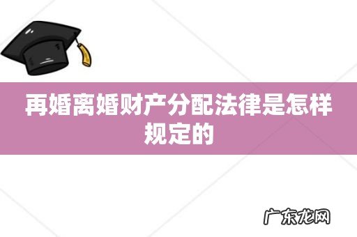 再婚离婚财产分配法律是怎样规定的