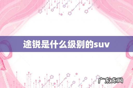 途锐是什么级别的suv