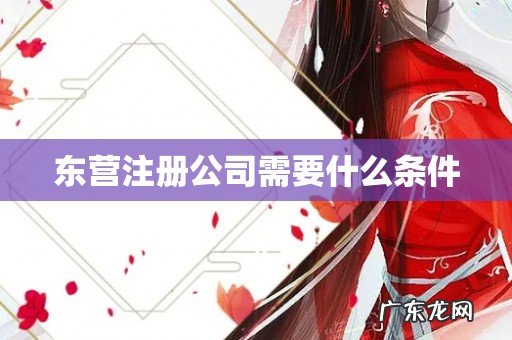 东营注册公司需要什么条件