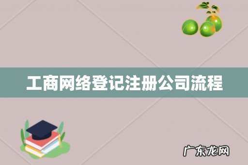 工商网络登记注册公司流程
