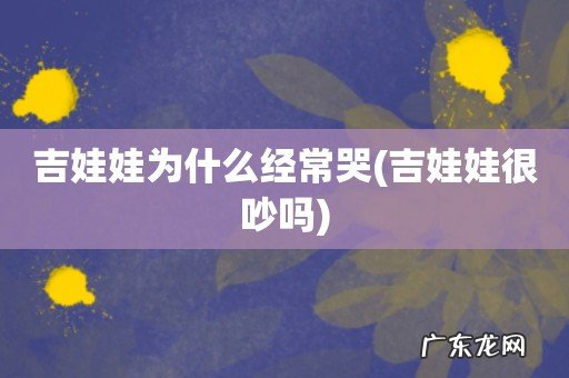吉娃娃很吵吗 吉娃娃为什么经常哭
