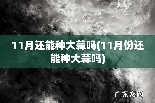 11月份还能种大蒜吗 11月还能种大蒜吗