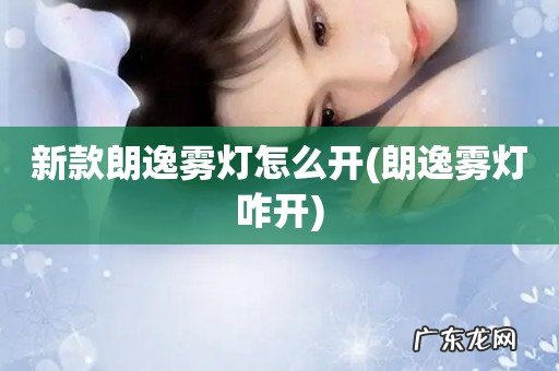 朗逸雾灯咋开 新款朗逸雾灯怎么开