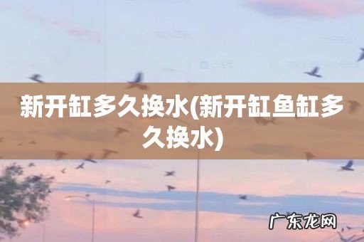 新开缸鱼缸多久换水 新开缸多久换水