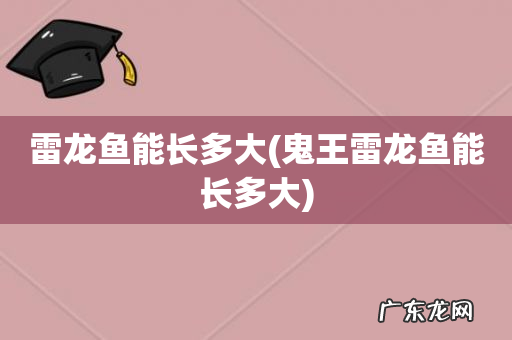 鬼王雷龙鱼能长多大 雷龙鱼能长多大