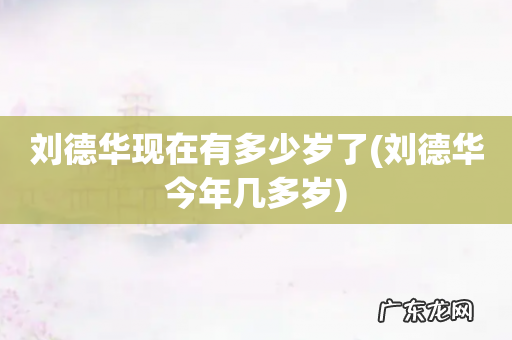 刘德华今年几多岁 刘德华现在有多少岁了