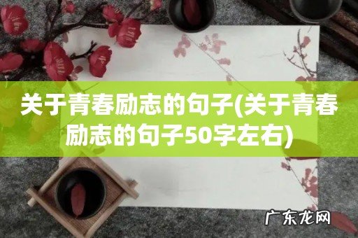 关于青春励志的句子50字左右 关于青春励志的句子
