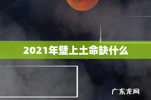 2021年壁上土命缺什么