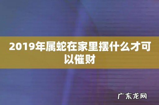 2019年属蛇在家里摆什么才可以催财