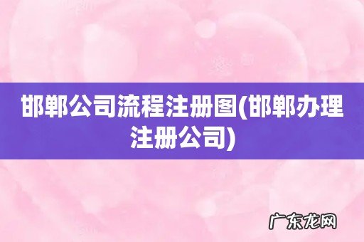 邯郸办理注册公司 邯郸公司流程注册图