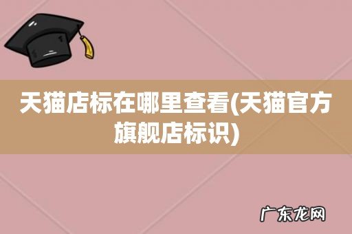天猫官方旗舰店标识 天猫店标在哪里查看