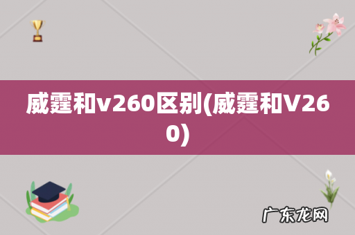 威霆和V260 威霆和v260区别