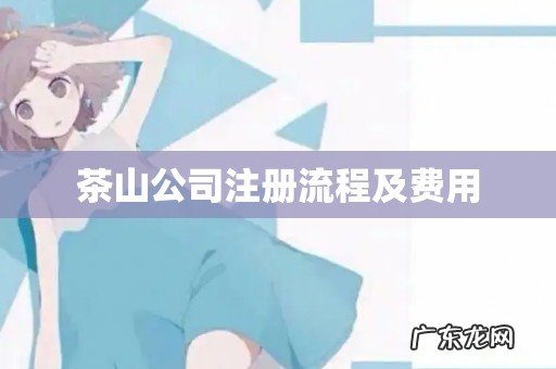 茶山公司注册流程及费用