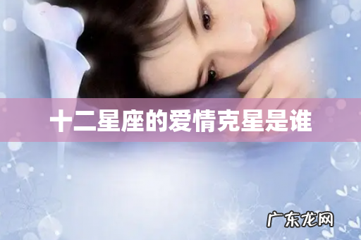 十二星座的爱情克星是谁