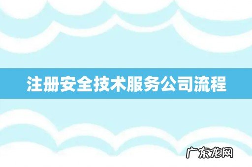 注册安全技术服务公司流程