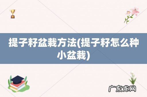 提子籽怎么种小盆栽 提子籽盆栽方法