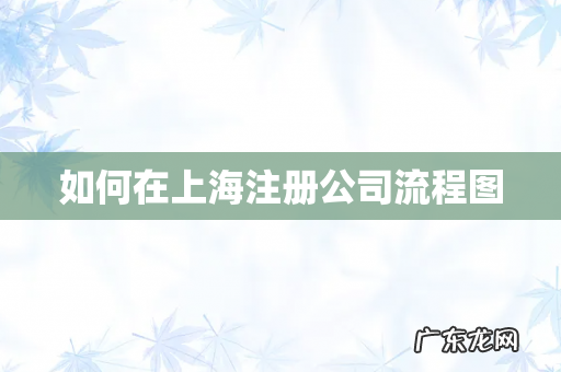 如何在上海注册公司流程图