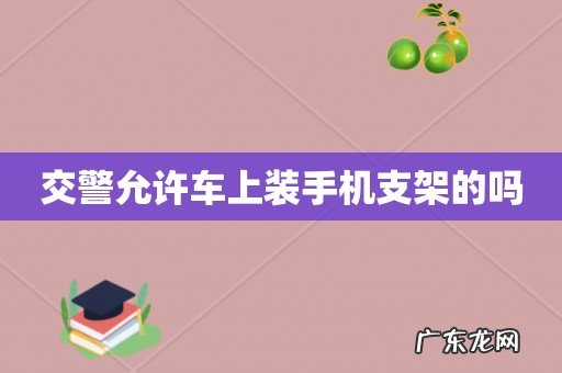 交警允许车上装手机支架的吗