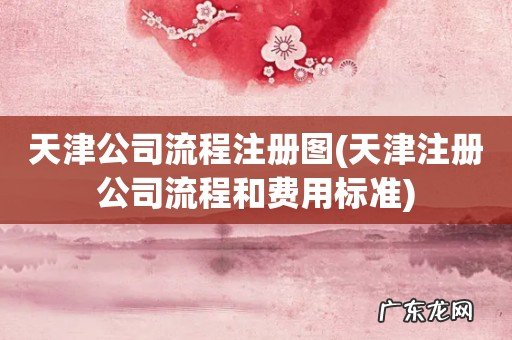 天津注册公司流程和费用标准 天津公司流程注册图