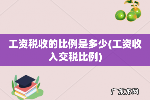 工资收入交税比例 工资税收的比例是多少