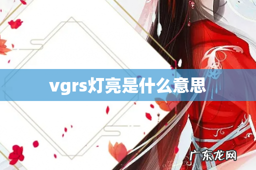vgrs灯亮是什么意思