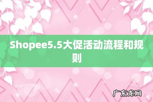 Shopee5.5大促活动流程和规则