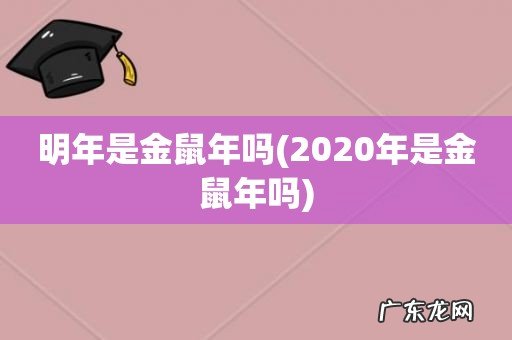 2020年是金鼠年吗 明年是金鼠年吗