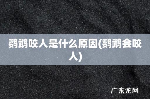 鹦鹉会咬人 鹦鹉咬人是什么原因
