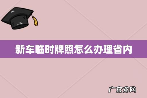 新车临时牌照怎么办理省内