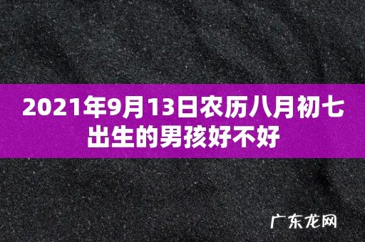 2021年9月13日农历八月初七出生的男孩好不好