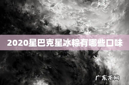 2020星巴克星冰粽有哪些口味