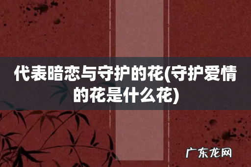 守护爱情的花是什么花 代表暗恋与守护的花