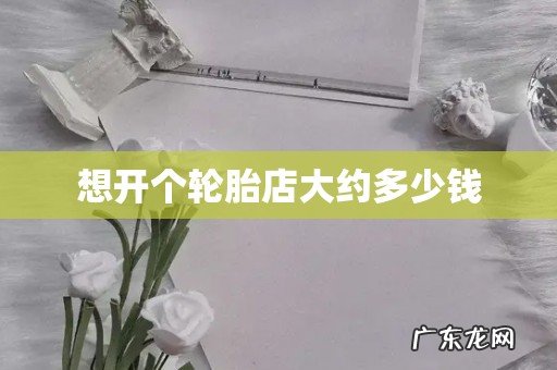 想开个轮胎店大约多少钱