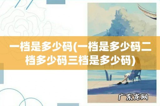 一档是多少码二档多少码三档是多少码 一档是多少码