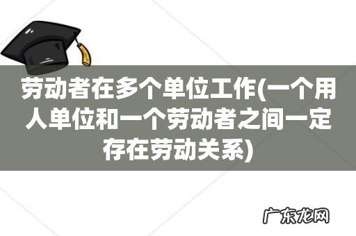 一个用人单位和一个劳动者之间一定存在劳动关系 劳动者在多个单位工作