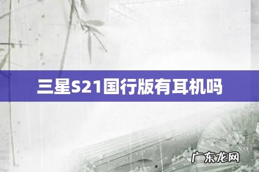 三星S21国行版有耳机吗