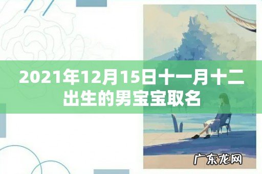 2021年12月15日十一月十二出生的男宝宝取名