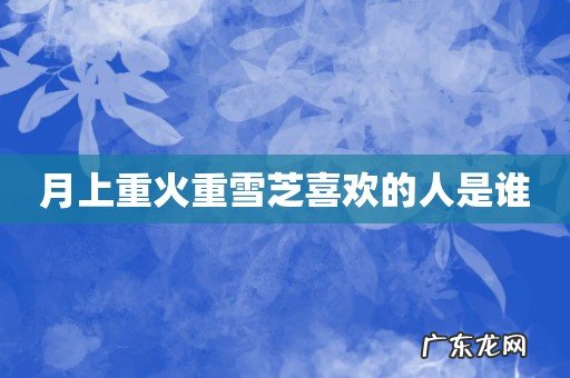 月上重火重雪芝喜欢的人是谁