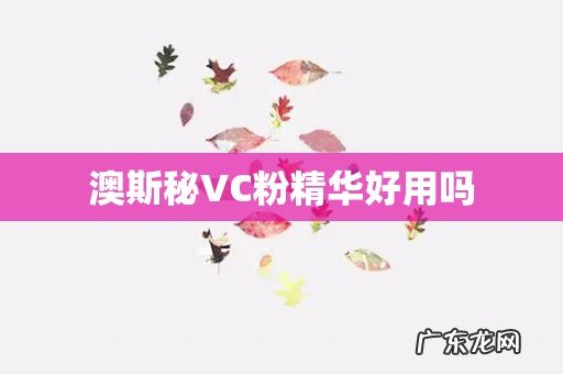 澳斯秘VC粉精华好用吗