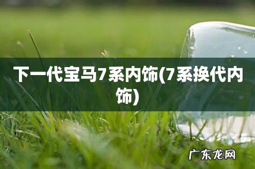 7系换代内饰 下一代宝马7系内饰