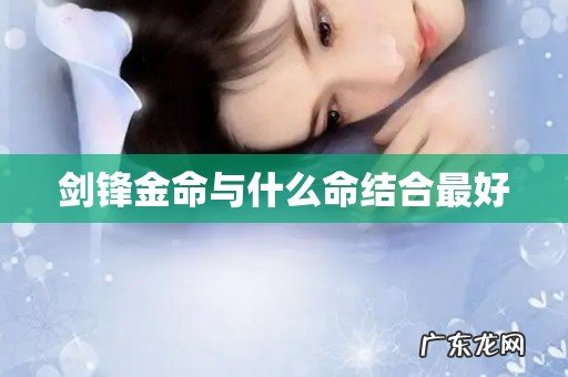 剑锋金命与什么命结合最好