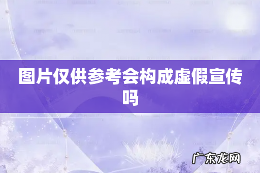 图片仅供参考会构成虚假宣传吗