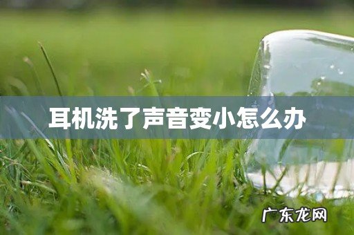 耳机洗了声音变小怎么办