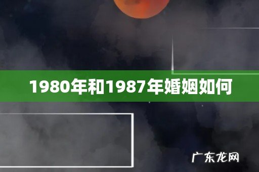 1980年和1987年婚姻如何