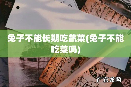 兔子不能吃菜吗 兔子不能长期吃蔬菜