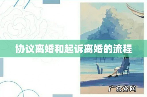 协议离婚和起诉离婚的流程