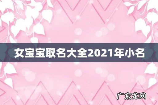 女宝宝取名大全2021年小名