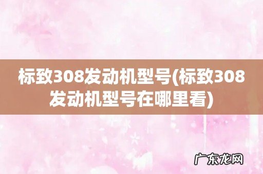 标致308发动机型号在哪里看 标致308发动机型号