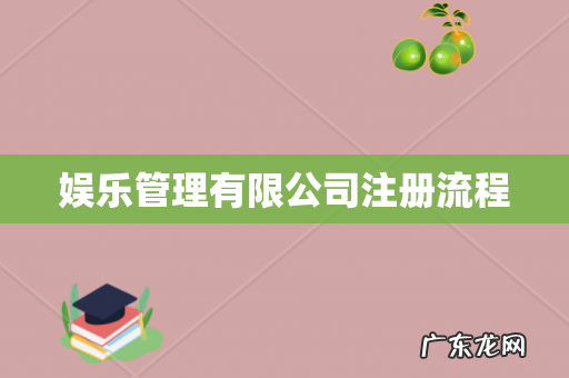 娱乐管理有限公司注册流程