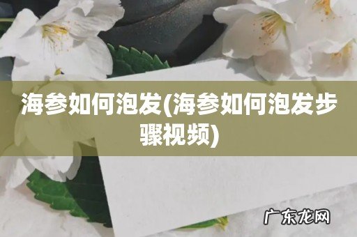 海参如何泡发步骤视频 海参如何泡发
